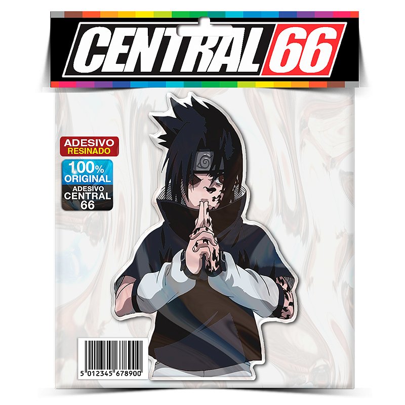 Adesivo Resinado Desenho Naruto - Sasuke Rezando - Central 66