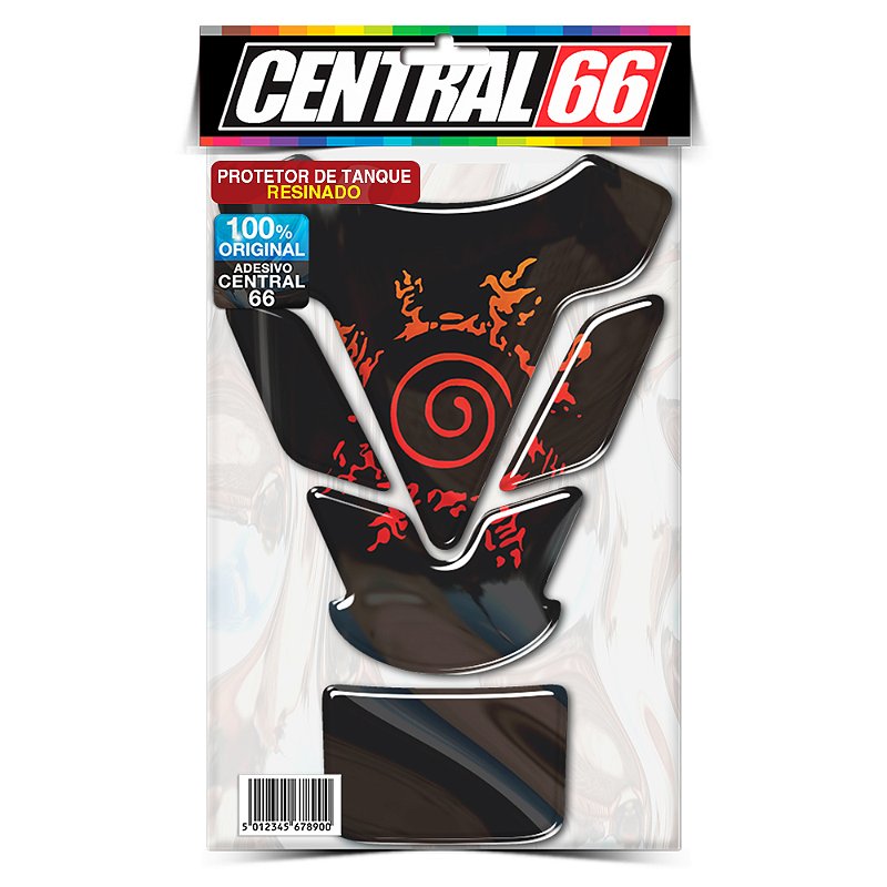 Tankpad Universal Naruto M1 - Simbolo Adesivo Protetor Resinado - Central 66