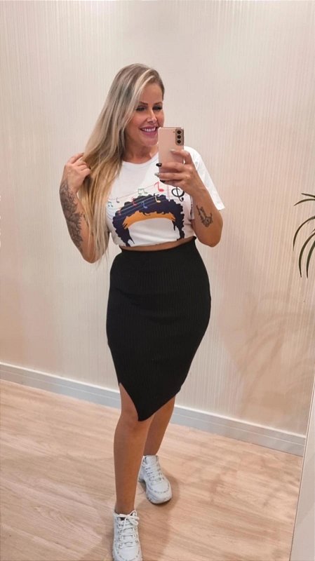Saia Tricot Laura Preto