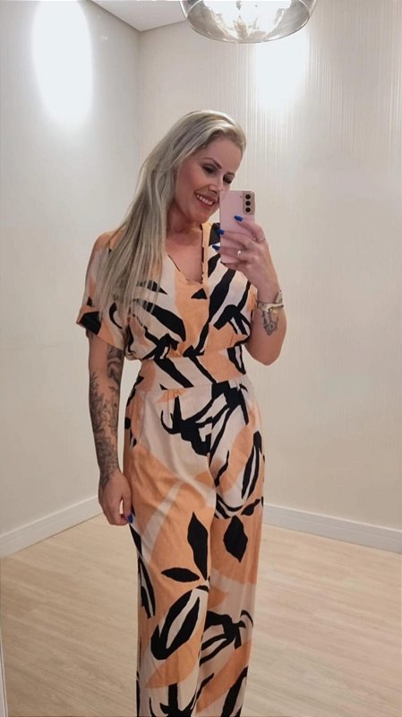 Macação Estampado Adele