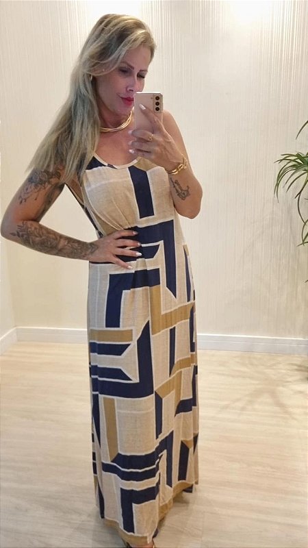 Vestido Longo Geo