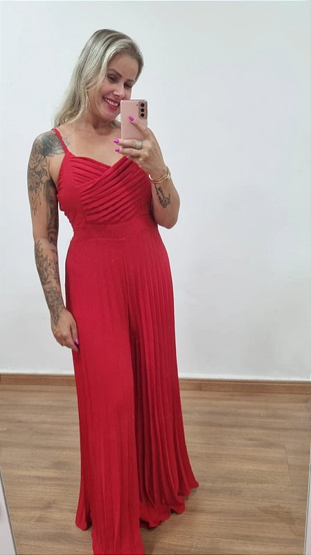 Macacão Georgia Vermelho