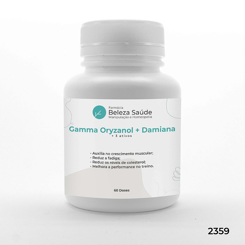 Libido, Força e Energia, Massa Muscular Gamma oryzanol +