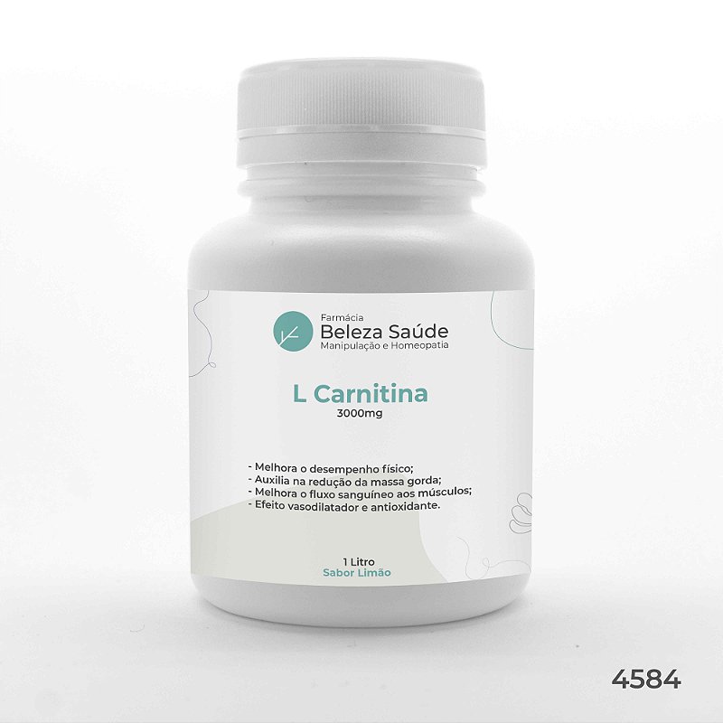L Carnitina 3000 Líquida Sabor Limão : Energia para a Atividade Muscu
