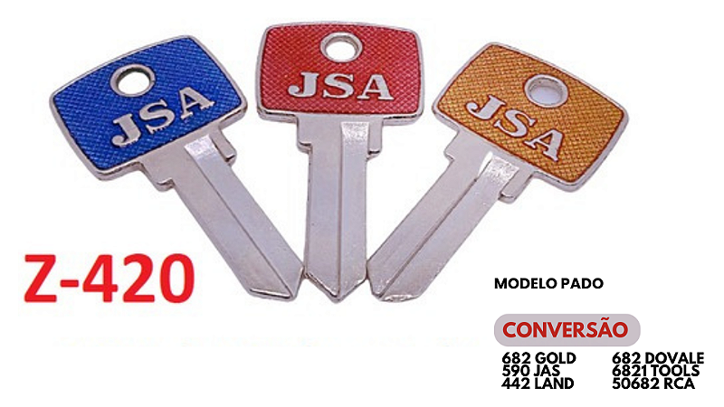 Chave Yale Z-420 Pado ( Gold 682 ) ( Unidade ) - Distribuidora de