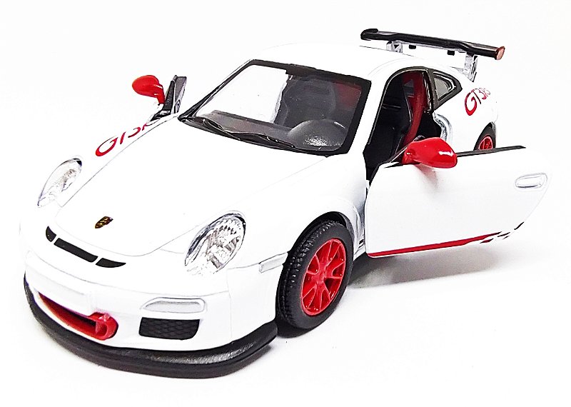 MINIATURA PORSCHE 911GT3 RS BRANCO- ESCALA 1/38 12CM - Fred Old