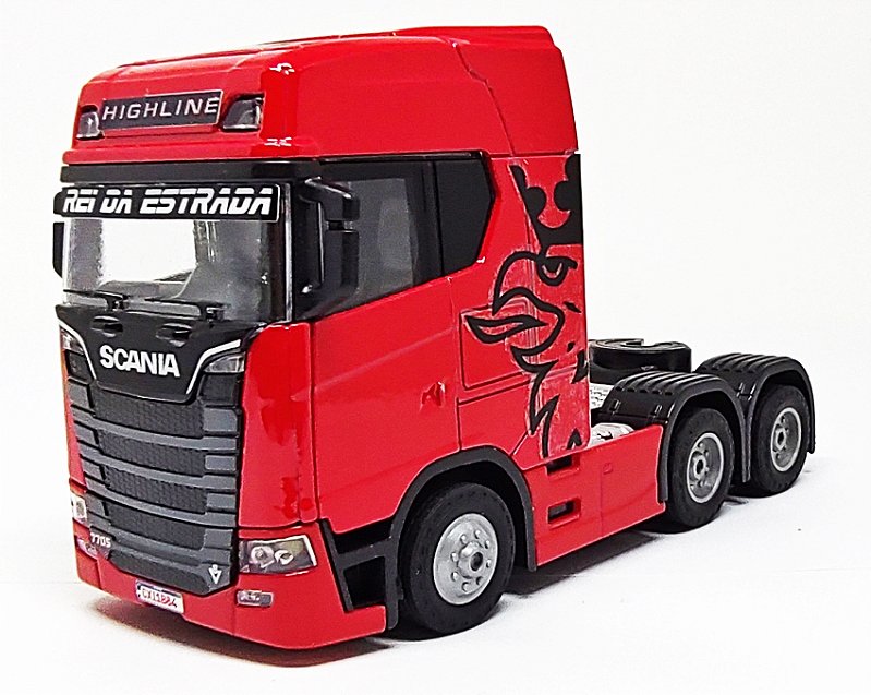 MINIATURA SCANIA 770S VERDE V8 HIGHILINE - ESCALA 1/50 - 12 CM