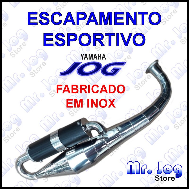 Escapamento Jog 50 cc modelo para motor original - RR Tuned Exhaust