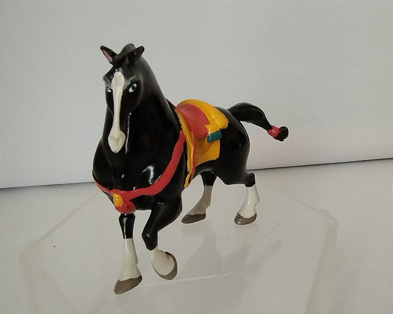 Disney Mulan Khan Pferdefigur – PVC-Sammelfigur, 10,2 Cm Mit Goldener Kordel