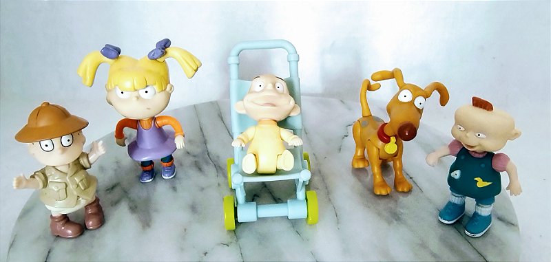 Bonecos articulados (5) do Anjinhos Rugrats Nickelodeon