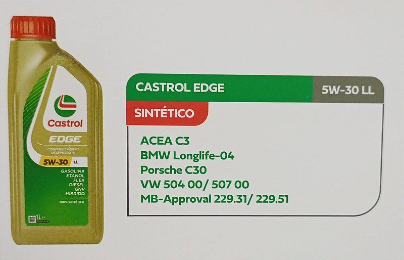 CASTROL EDGE LL 5W30 1L - LUBCENTER LUBRIFICANTES