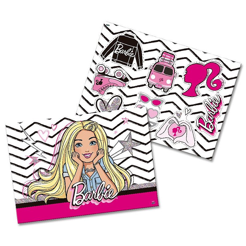 Kit de Personalizados para Festa Tema Barbie - 20 Itens