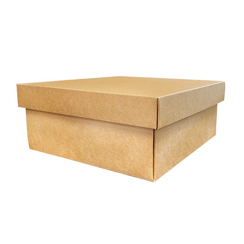 Caixa Quadrada - Kraft - C/ Tampa - 23,5x9,5cm - 01 UN - Artlillie ...
