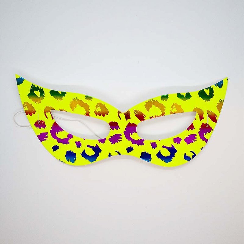 Máscara de Carnaval em Papel - Verde - Estampa Estrelas - Mod 461 - 12  unidades - Rizzo - Rizzo Embalagens