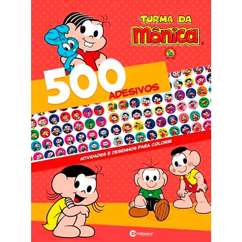 Livro Ler e Colorir Turma da Mônica Culturama