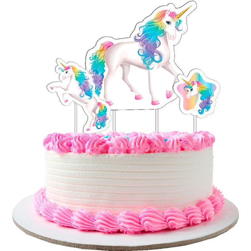 Topo De Bolo De Borboletas Rosa Cake Aniversário Mesversário