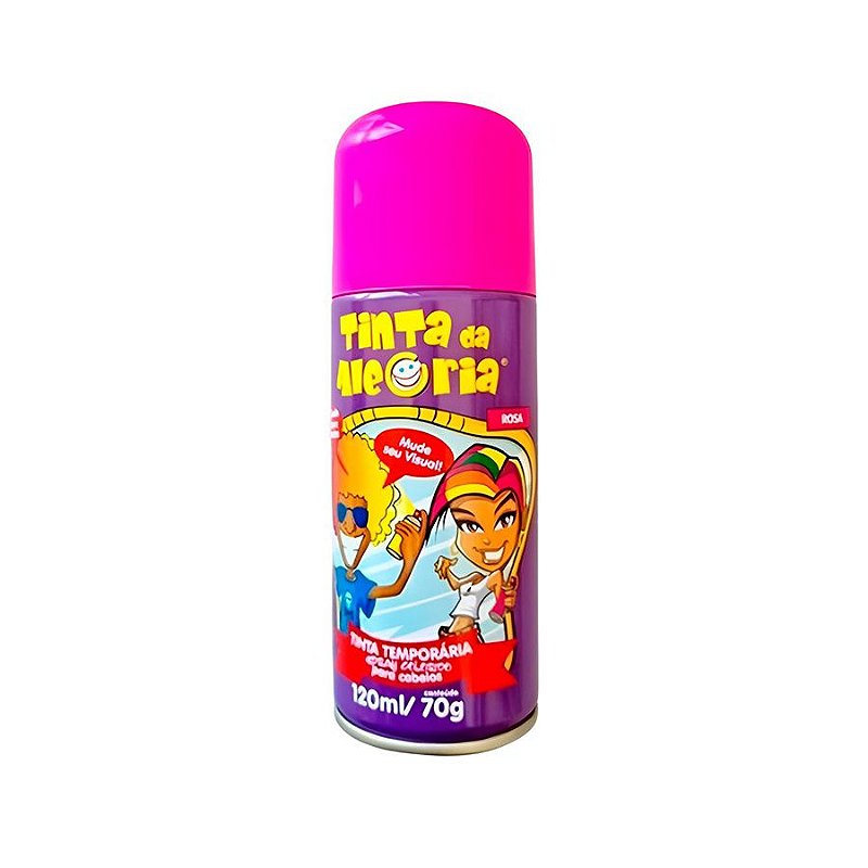 Tinta Temporária para Cabelo Rosa Neon - 135ml