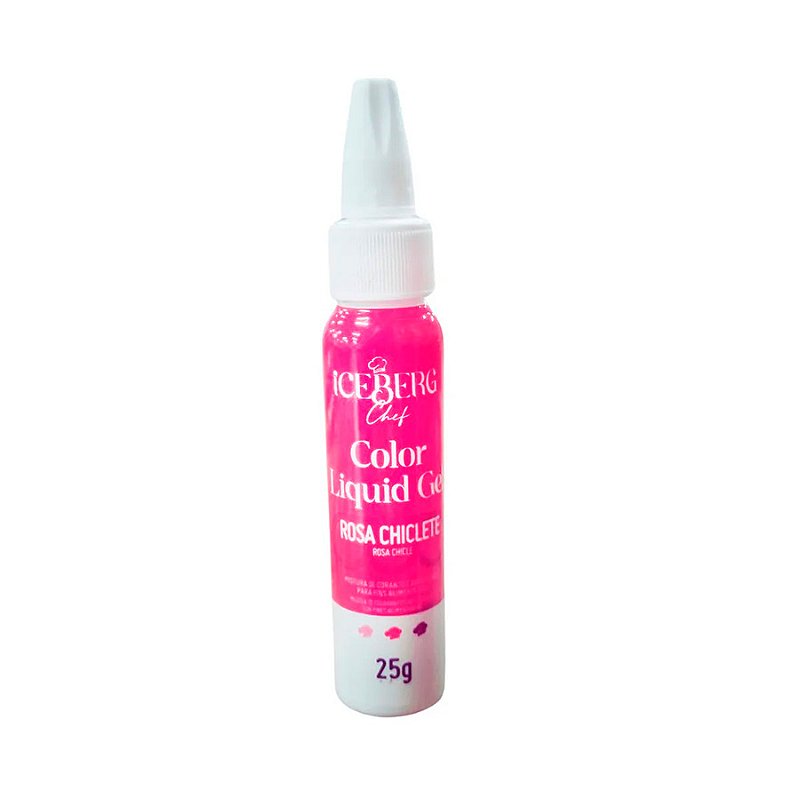 Corante Liquid Gel Pink 25g - Iceberg - Rizzo Embalagens