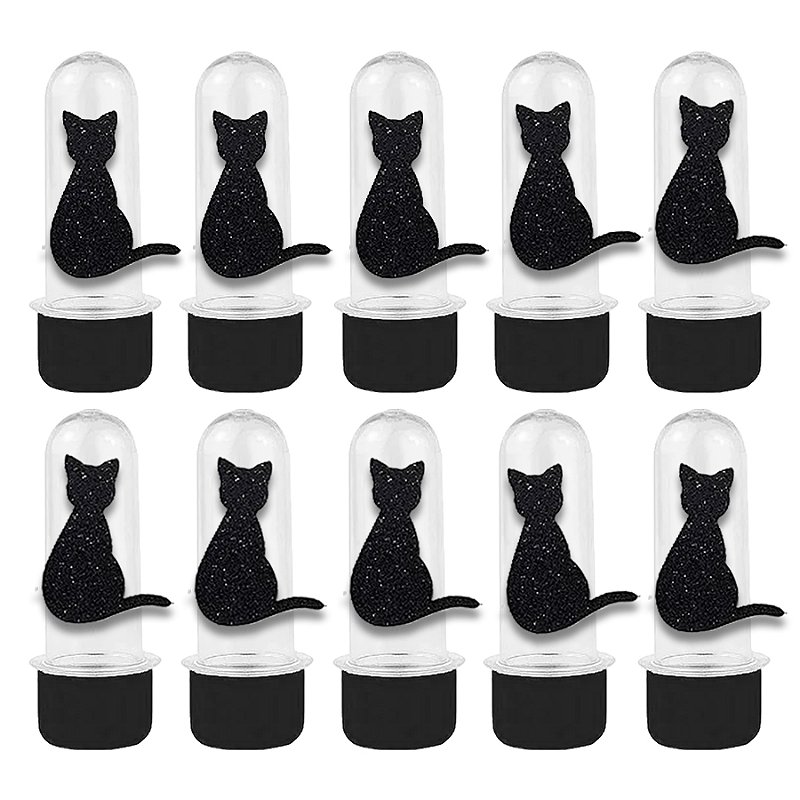 Mini Tubete com Aplique - Gato Halloween - Preto - 10 unidades - Rizzo ...