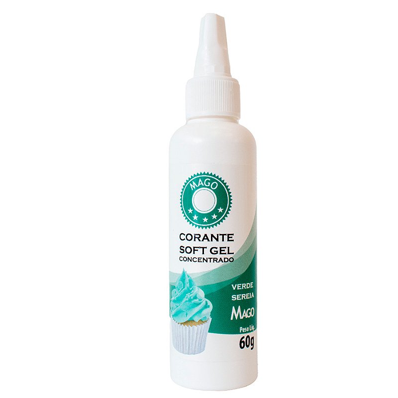 Corante SoftGel Verde Sereia - 60g - 1 unidade - Mago - Rizzo
