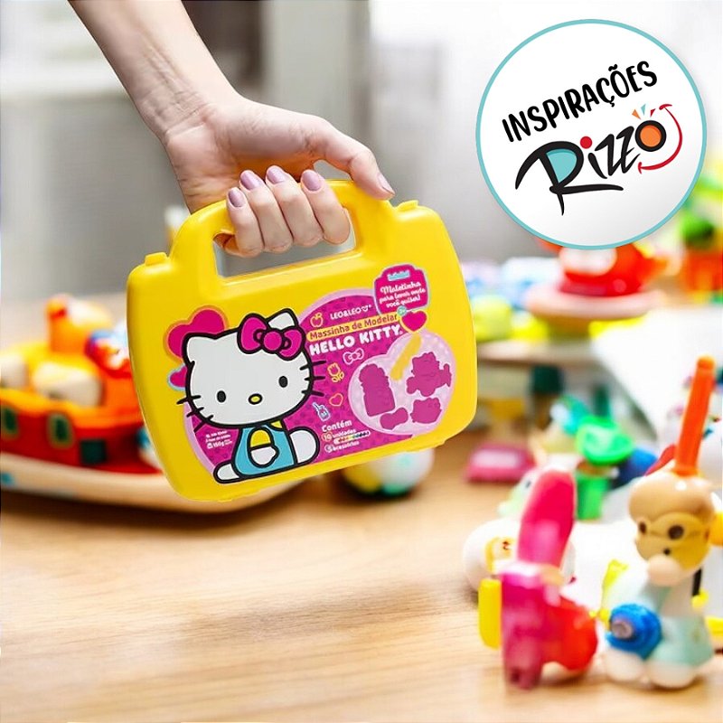 Maleta Hello Kitty massinha de modelar - 10 cores - 1 unidade