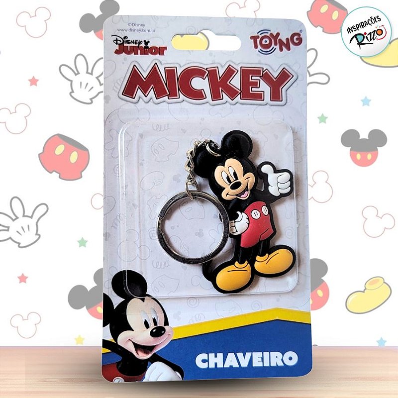 Chaveiro Emborrachado Mickey Mouse - 6cm - 1 unidade - Disney Original ...