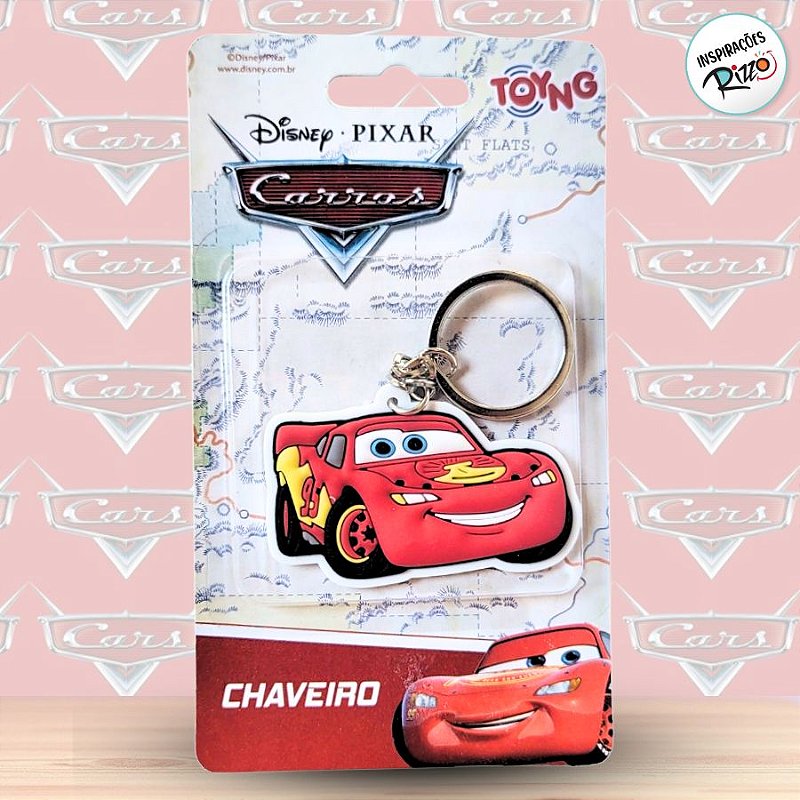 Chaveiro Emborrachado Relâmpago McQueen- Carros - 6cm - 1 unidade ...
