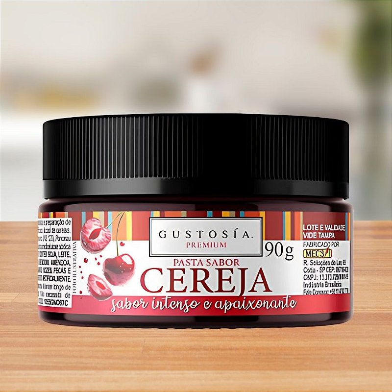 Pasta Saborizante Sabor Cereja - 90g - 1 unidades - Gustosía