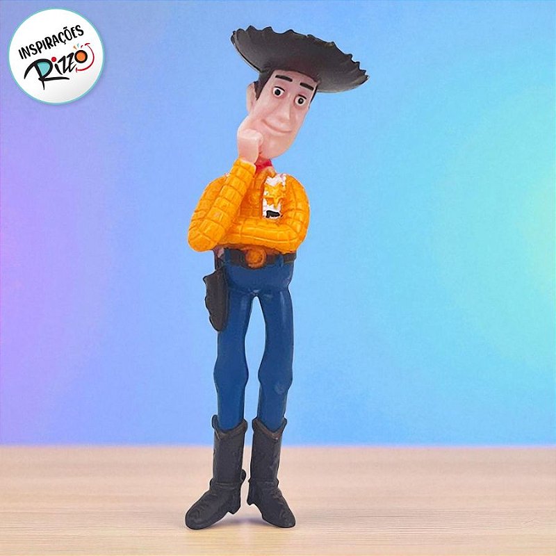 Mini Figura Colecionável - Woody - Toy Story - 5cm - 1 unidade