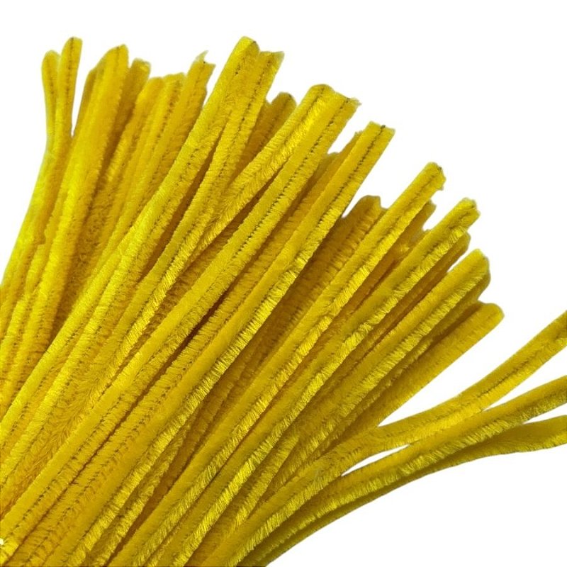 Haste de Chenille 30cm - Amarelo - 100 unidades - Art Montagem - Rizzo ...
