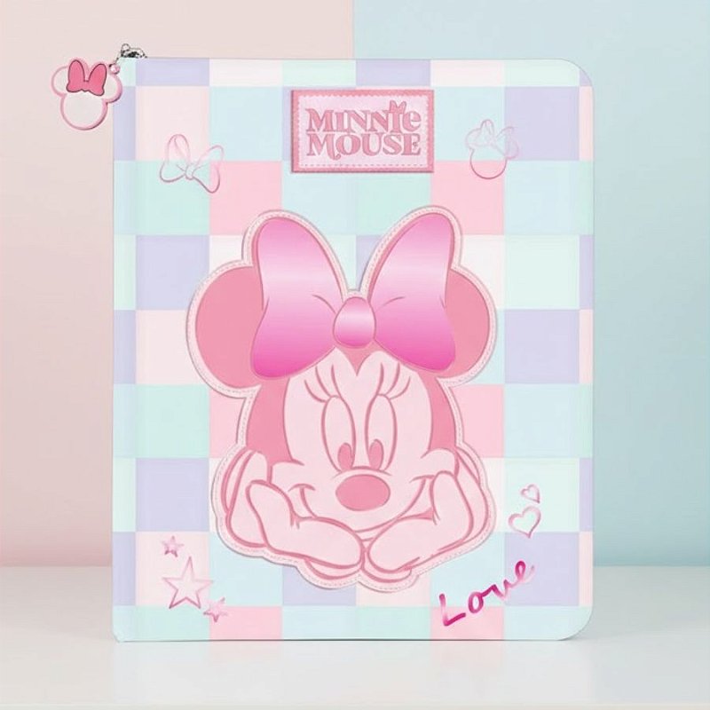 Fichário Universitário Com Zíper - Minnie Mouse Rosa - 267x328mm