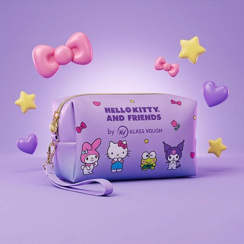 Nécessaire - Hello Kitty and Friends - Lilás - 16,5x10x5,5cm - 1