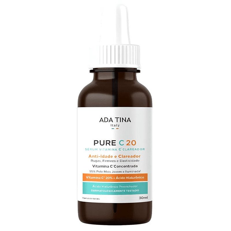 Ada Tina Pure C 20 Sérum Clareador Anti-Idade 30ml - Cosméticos