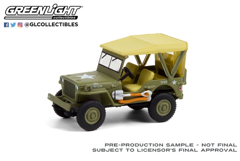 1/64 GREENLIGHT 1940 JEEP WILLYS ANNIVERSARY COLLECTION com