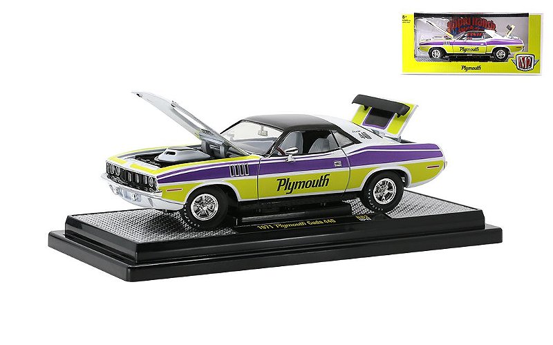 1/24 M2 MACHINES 1971 PLYMOULTH CUDA 440 82B