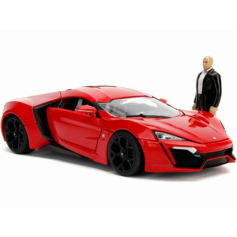 1/18 LYKAN HYPERSPORT DOM VELOZES E FURIOSOS COM BONECO