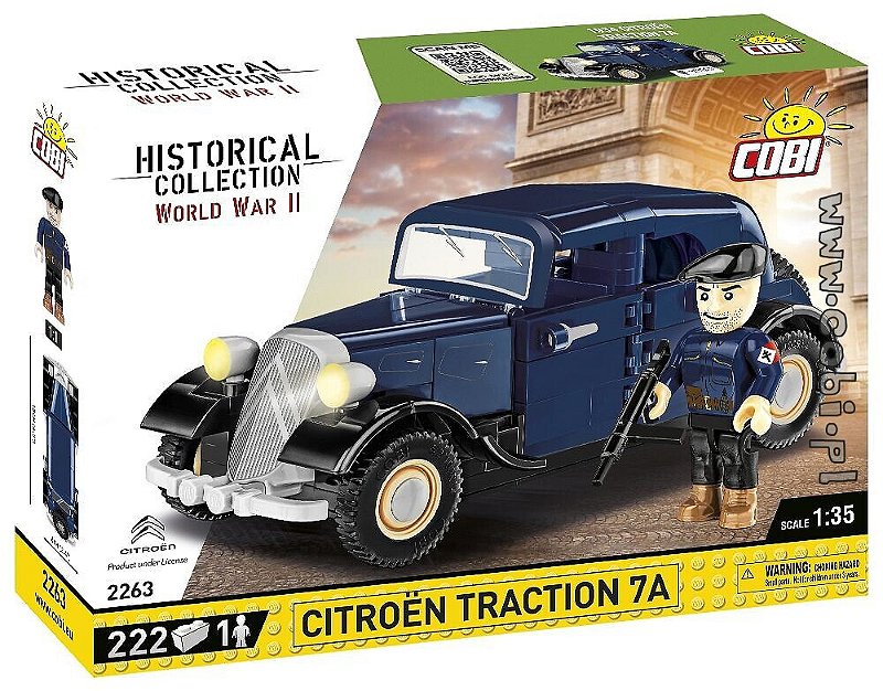 1934 CITROEN TRACTION BLOCOS PARA MONTAR COM 222 PCS