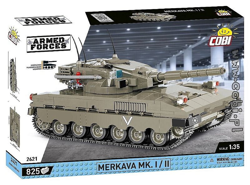 TANQUE MILITAR ISRAELENSE MERKAVA MK.I/II BLOCOS PARA MONTAR COM 825PCS