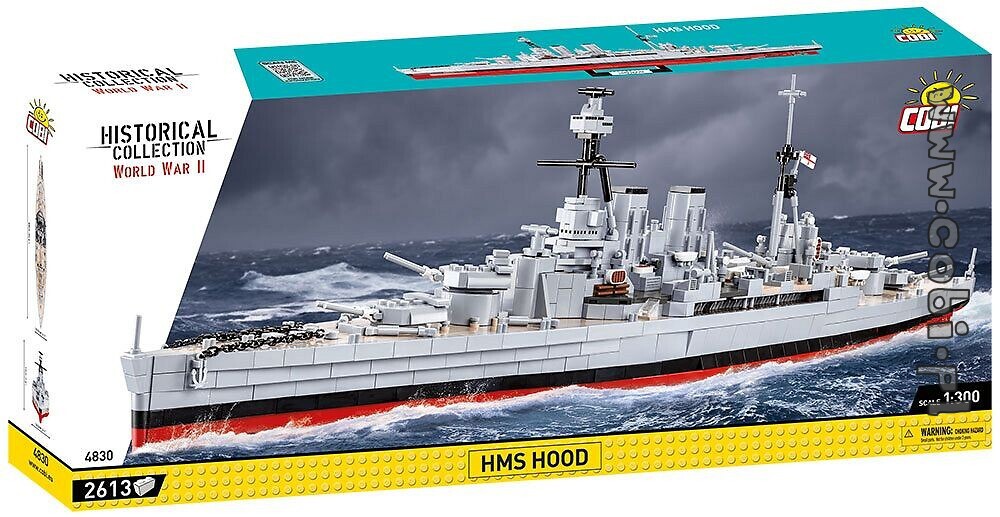 NAVIO MILITAR REINO UNIDO CRUZADOR DE BATALHAS HMS HOOD BLOCOS PARA MONTAR COM 2613 PCS
