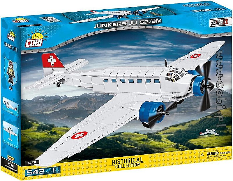 AVIAO DE TRANPORTE CIVIL JUNKERS JU 52/3M BLOCOS PARA MONTAR 542 PCS