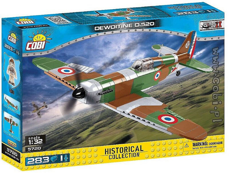 AVIAO MILITAR FRANCES DEWOITINE D.520 BLOCOS PARA MONTAR 283 PCS