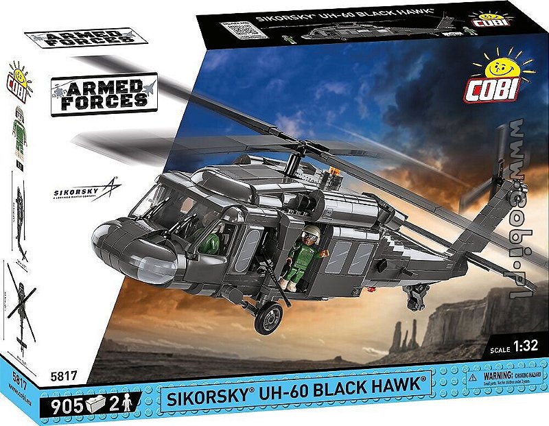HELICOPTERO MILITAR AMERICANO SIKORSKY UH-60 BLACK HAWK BLOCOS PARA MONTAR COM 905 PCS