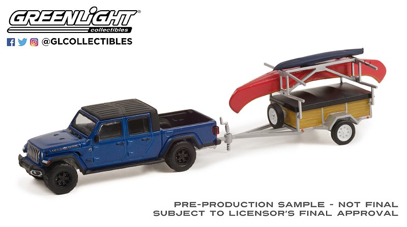 1/64 GREENLIGHT 2021 JEEP GLADIATOR TEXAS HITCH & TOW