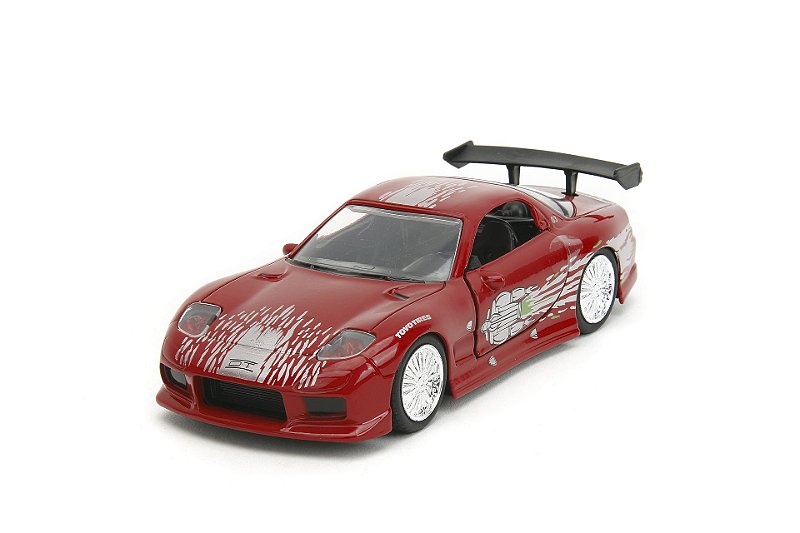 望*）様 Mazda RX-7 レッドミニカー 1/24 1993 MAZDA RX-7 VELOZES E FURIOSOS 8 - Miniaturas