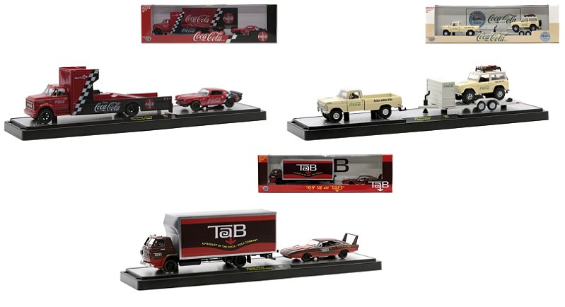 1/64 M2 MACHINES SORTIMENTO COCA COLA AUTO TOW HAULERS TW21H