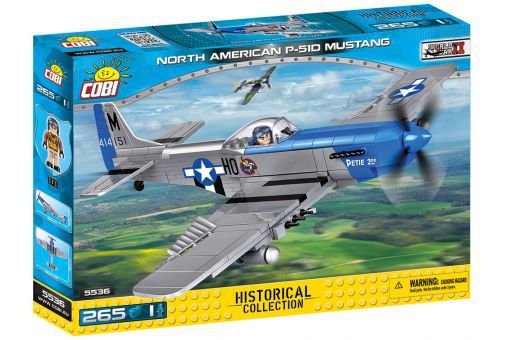 AVIÃO MILITAR MUSTANG NORTH AM P-51D BLOCOS PARA MONTAR COM 265 PÇS