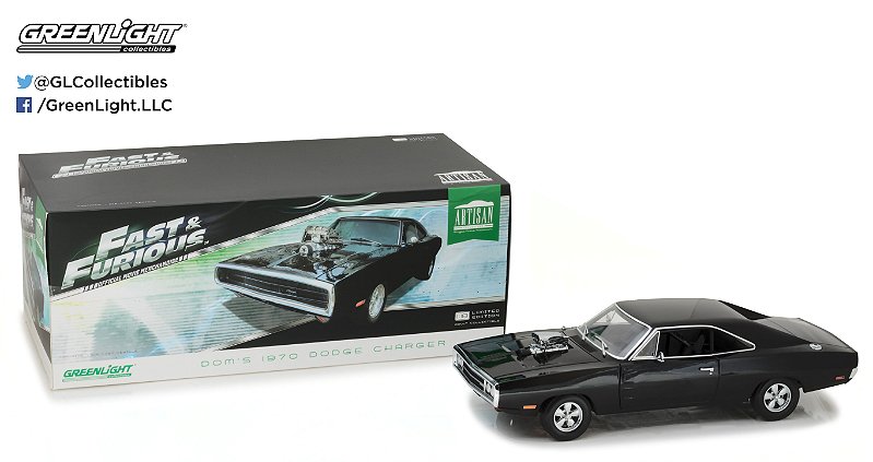 1970 DODGE CHARGER ARTISAN COLLECTION FAST & FURIOUS 1/18