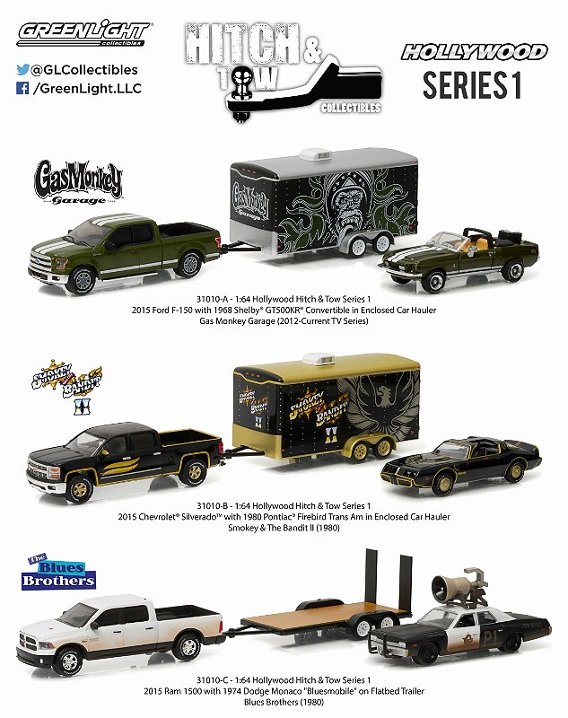 1:64 HOLLYWOOD HITCH & TOW SERIE 1