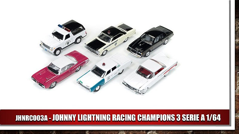 JOHNNY LIGHTNING RACING CHAMPIONS 3 SERIE A 1/64