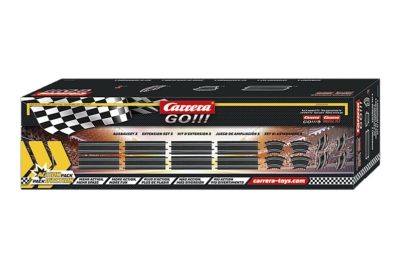 SET EXTENSAO DE PISTA COM RETAS E CURVAS CARRERA 1/43